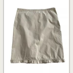 Tommy Hilfiger VTG Ruffle Hem Straight Cotton Skir